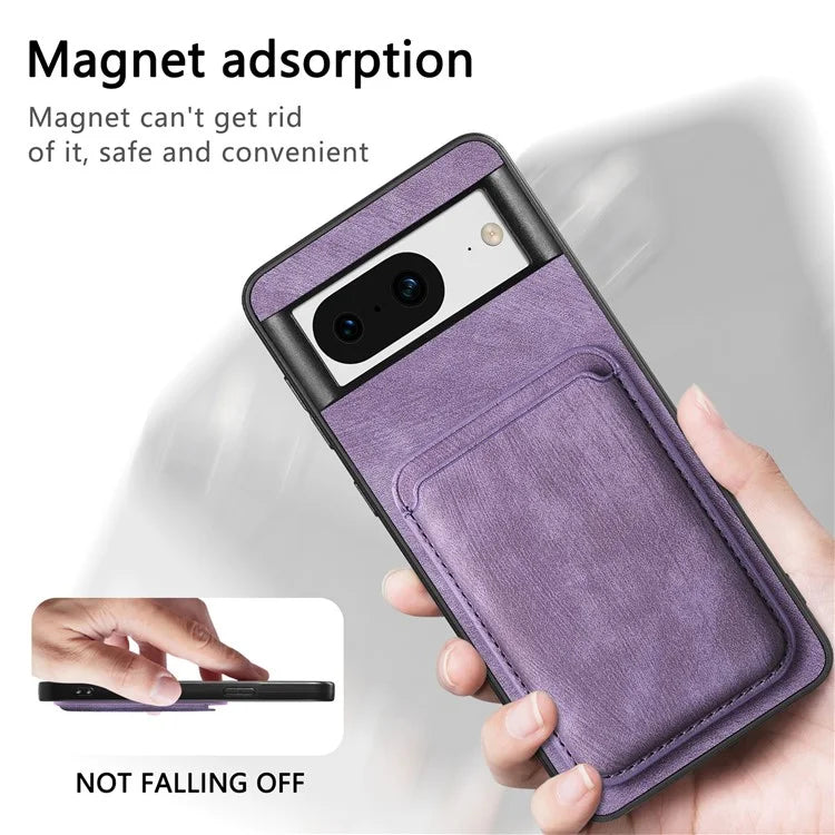 D12 For Google Pixel 8 Anti-scratch Detachable Magnetic Card Case Phone Cover