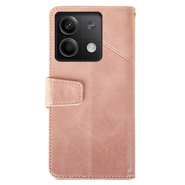 IDEWEI For Xiaomi Redmi Note 13 5G Cell Phone Case Calf Texture Leather Card Slots Cover