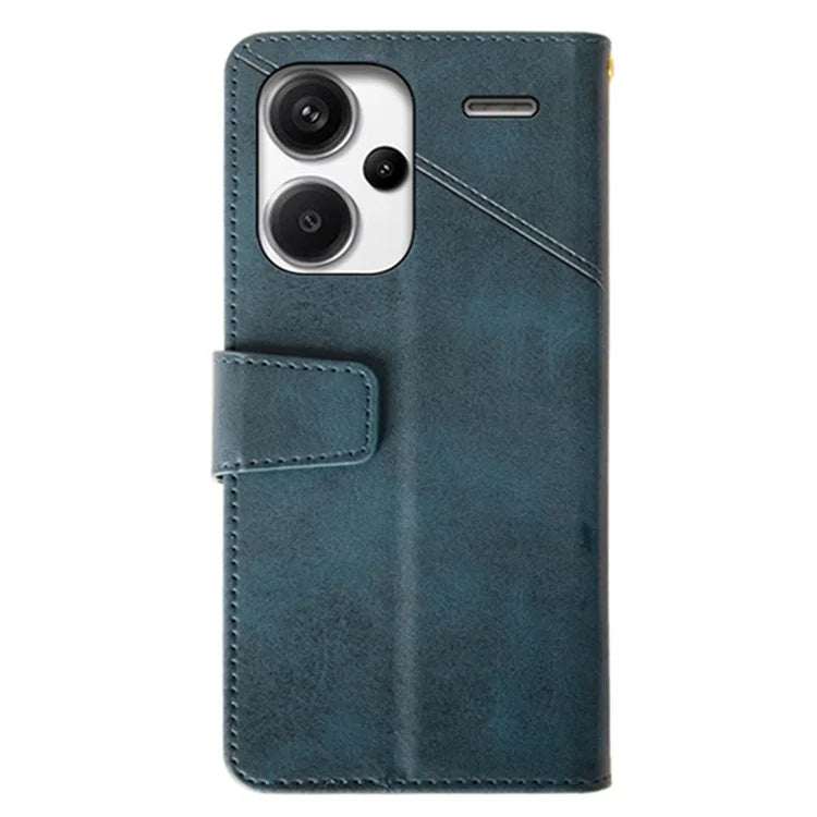IDEWEI For Xiaomi Redmi Note 13 Pro+ 5G Case Leather Calf Texture Stand Anti-scratch Phone Cover