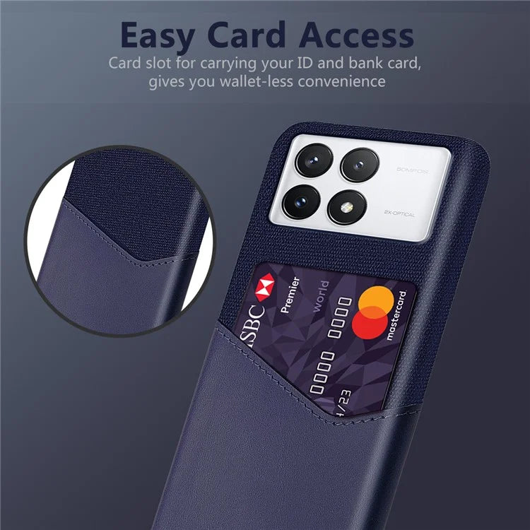 For Xiaomi Redmi K70 5G / K70 Pro 5G Case Cloth Texture Phone Cover with Card Slot
