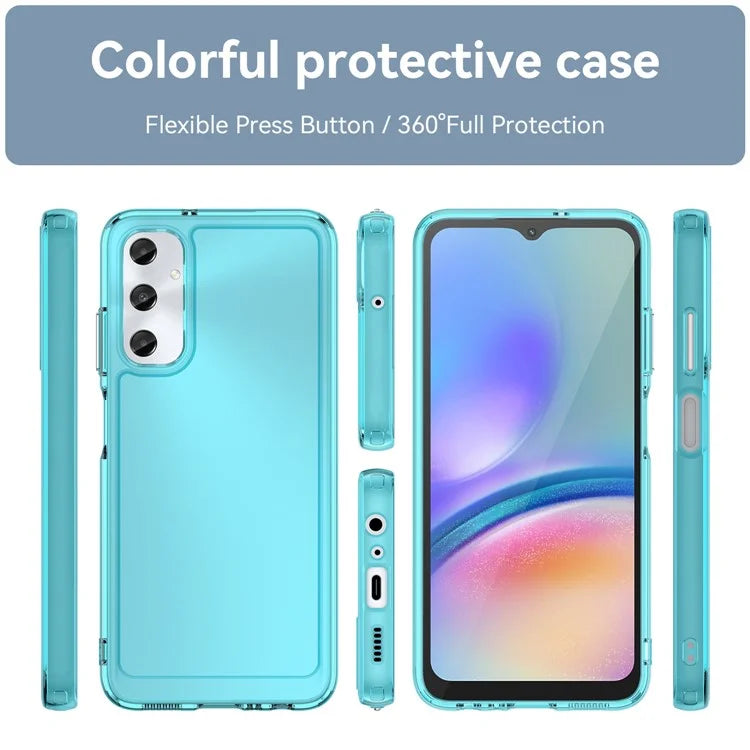 For Samsung Galaxy A05s 4G Candy Series TPU Case Anti-scratch Protective Phone Cover Blue