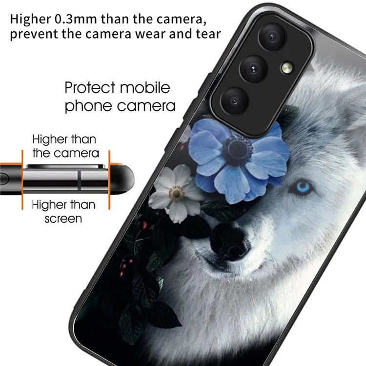 For Samsung Galaxy A05s 4G Case Pattern TPU+Tempered Glass Phone Protector