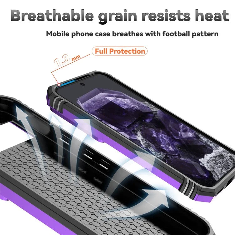 For Google Pixel 8a Phone Case PC+TPU Dual Layer Shockproof Cover Slide Camera Protection