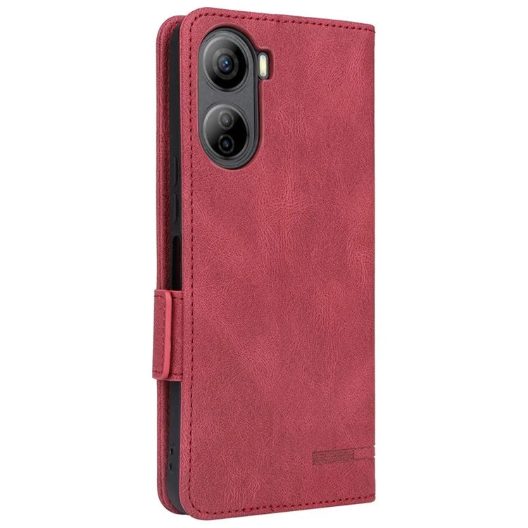 For ZTE Libero 5G IV Magnetic Phone Case Leather Hardware Decor Cover