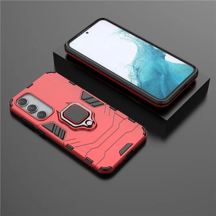 For Samsung Galaxy A35 5G Cell Phone Case PC + TPU Anti-scratch Cover with Ring Kickstand