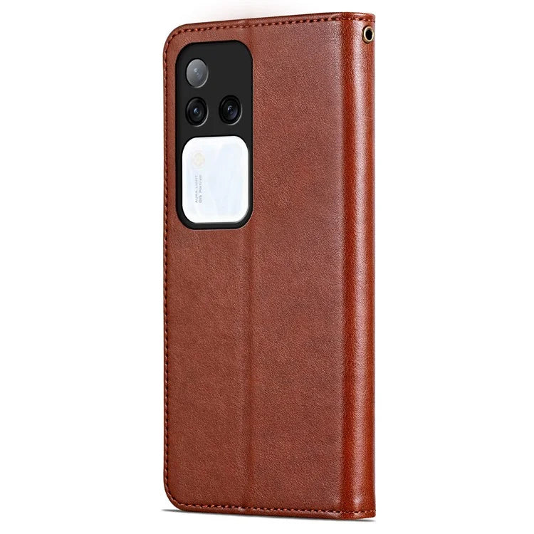 AZNS For vivo S18 Pro 5G Case PU Leather Flip Phone Cover with Wallet
