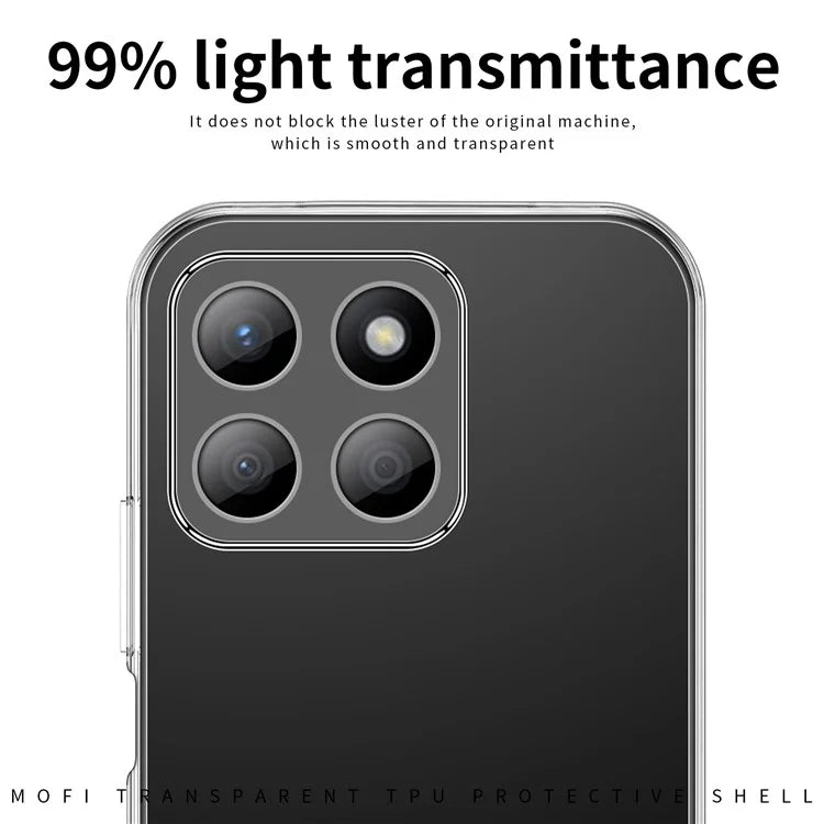 MOFI For Honor X8b 4G Clear Phone Case Soft TPU Protective Cover