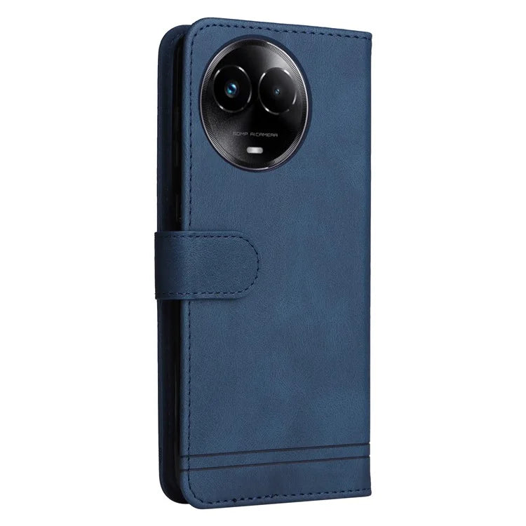 For Realme C67 5G / 11 5G (Taiwan / India) / 11 5G (Global) Magnetic Phone Case PU Leather Skin-Touch Cover