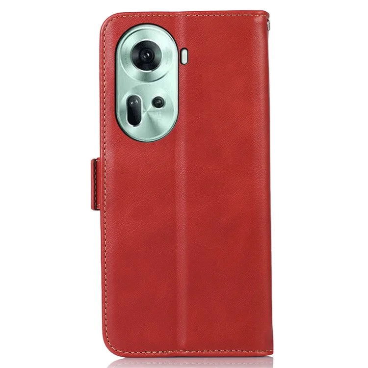 For Oppo Reno11 5G (Global) Case Crazy Horse Texture RFID Blocking Phone Cover