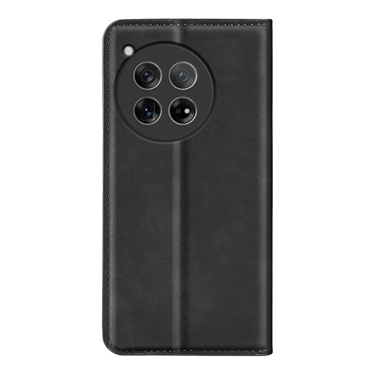 For OnePlus 12 5G PU Leather Skin-touch Case Wallet Flip Phone Cover