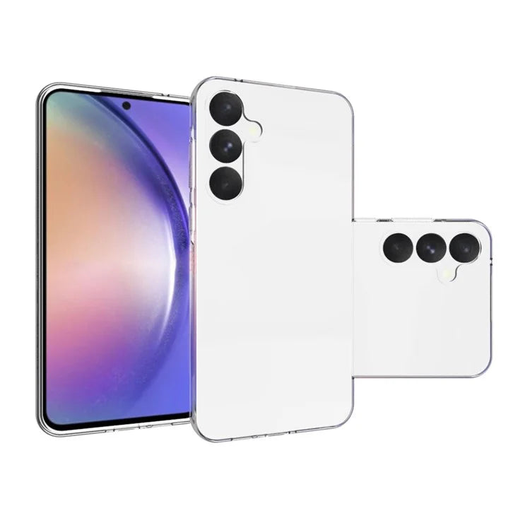 10Pcs / Pack For Samsung Galaxy A55 5G Transparent TPU Phone Case Watermark-Free