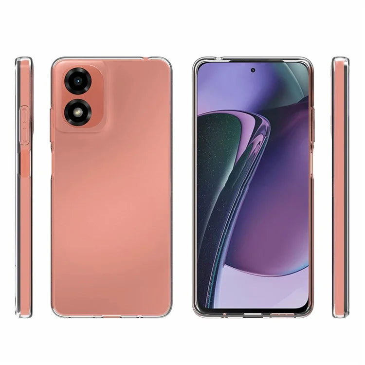 10Pcs / Pack For Motorola Moto G04 4G / G24 4G Watermark-Free Phone Case Clear TPU Cover