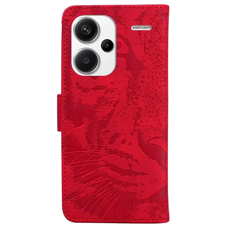 For Xiaomi Redmi Note 13 Pro+ 5G Wallet Case Tiger Pattern Leather Stand Feature Flip Phone Cover