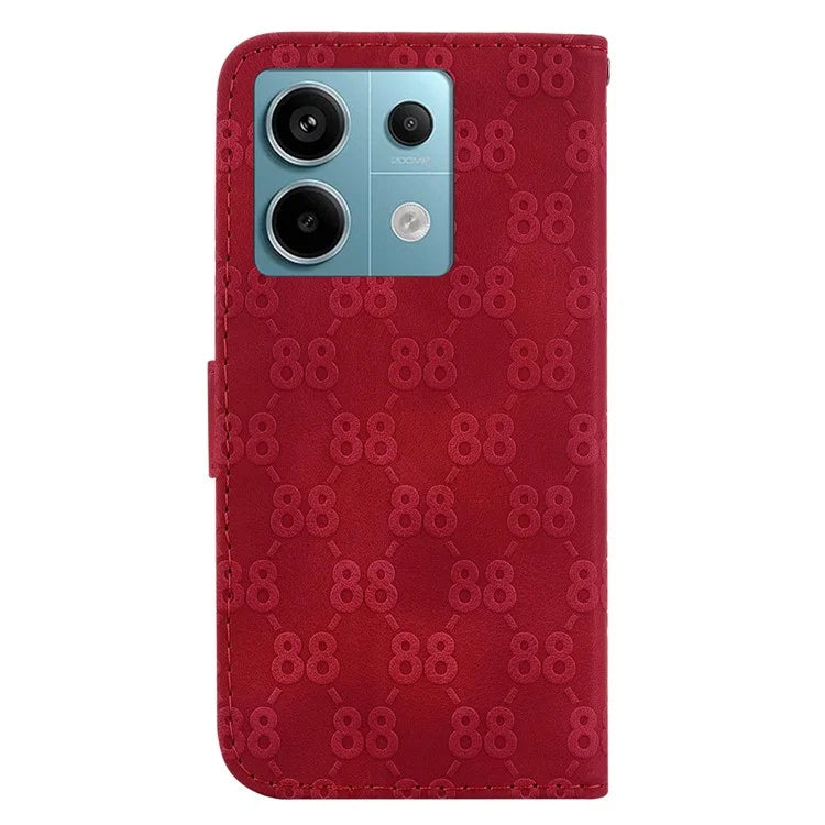 For Xiaomi Redmi Note 13 Pro 5G / Poco X6 5G Wallet Phone Case Double 8-Shape Leather Cover