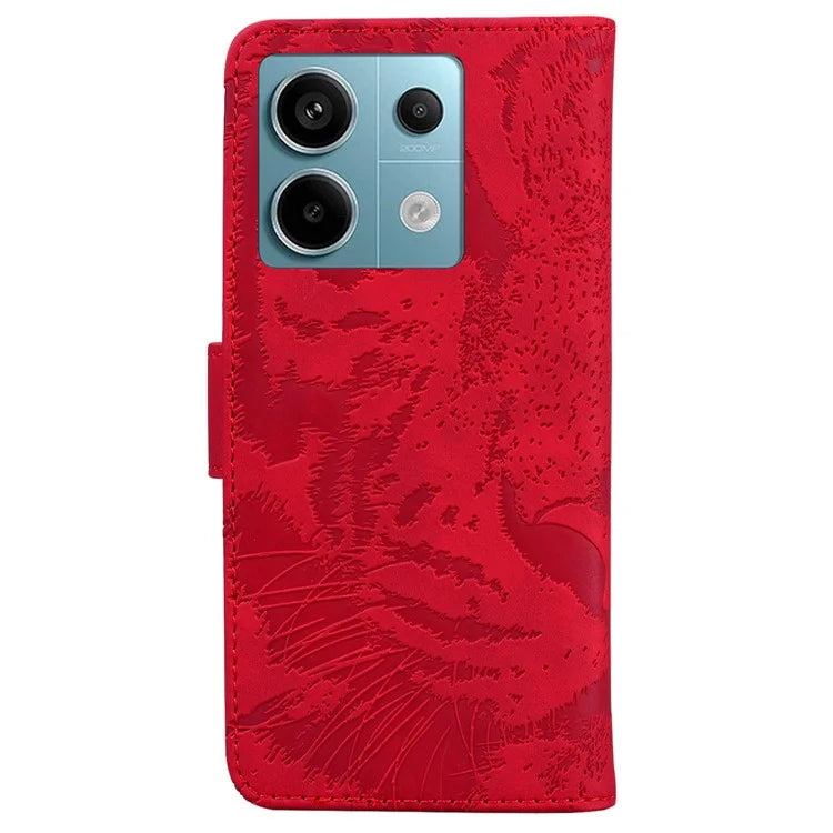 For Xiaomi Redmi Note 13 Pro 5G / Poco X6 5G Tiger Pattern Case PU Leather Stand Wallet Phone Cover