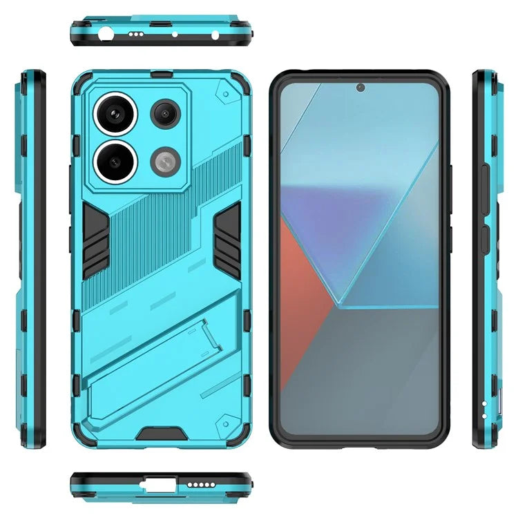 For Xiaomi Redmi Note 13 Pro 5G / Poco X6 5G Kickstand Case TPU + PC Phone Back Cover