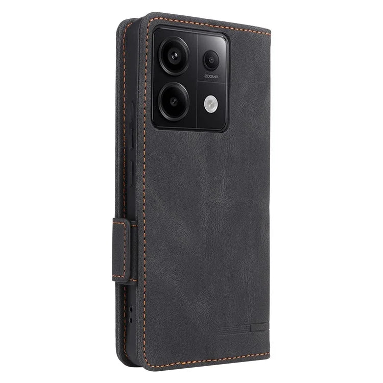 For Xiaomi Redmi Note 13 Pro 5G / Poco X6 5G Wallet Case Hardware Decor Leather Phone Cover