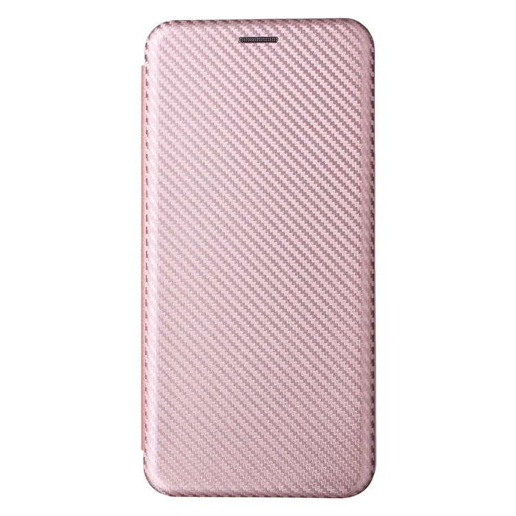 Carbon Fiber Texture Case for Honor X7b 4G Leather Phone Cover with Card Slot