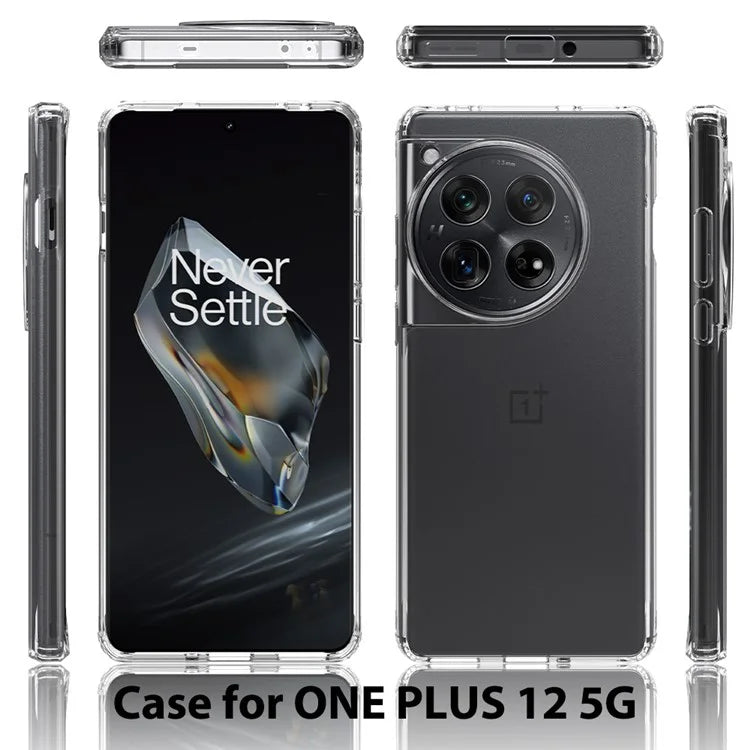 For OnePlus 12 5G TPU+Acrylic Phone Case Transparent Protective Back Cover