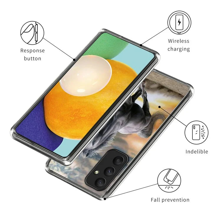 For Samsung Galaxy A15 4G / 5G TPU Case Pattern Printing Protective Phone Cover