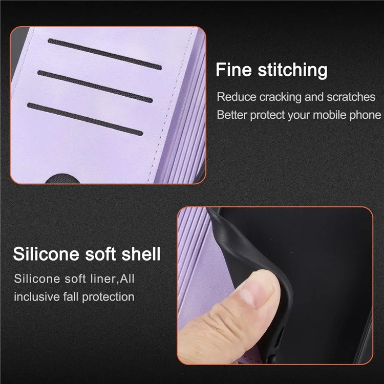 For Xiaomi Redmi Note 13 Pro+ 5G Case Imprinted Line Card Slots Shockproof Phone Cover