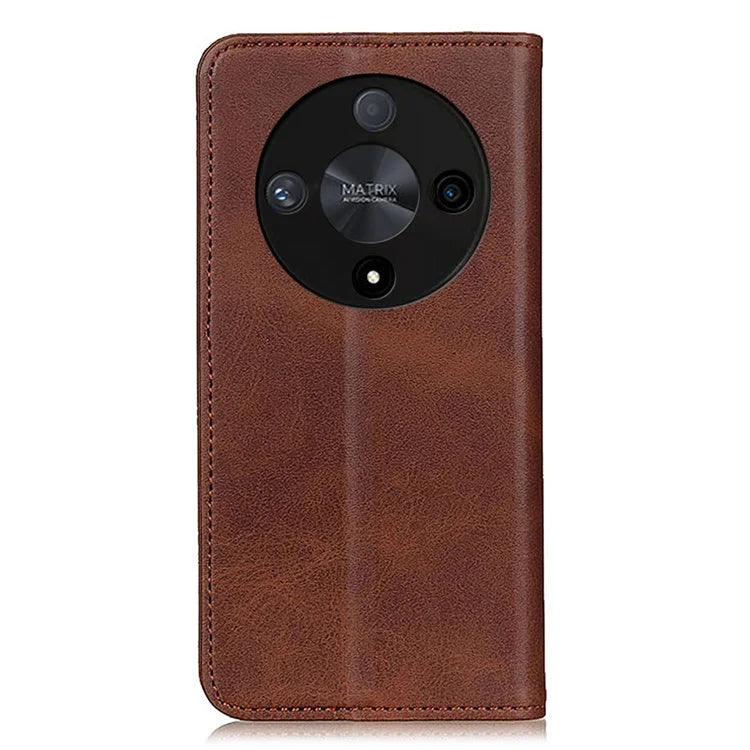 For Honor Magic6 Lite 5G / X9b 5G / X50 5G Cover Split Leather Magnetic Absorption Phone Case