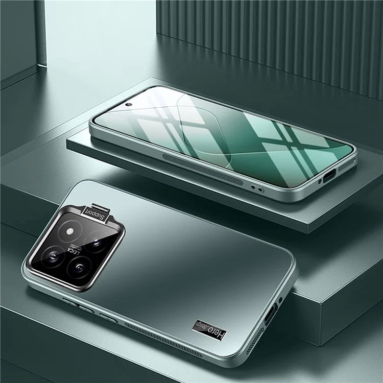 For Xiaomi 13 Back Cover with Lens Kickstand TPU+PC Phone Protective Case