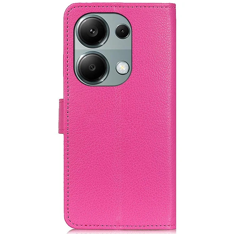 For Xiaomi Redmi Note 13 Pro 4G / Poco M6 Pro 4G Case PU Leather Folio Stand View Phone Cover
