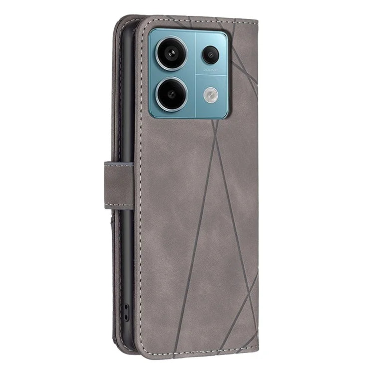 BINFEN COLOR BF05 For Xiaomi Redmi Note 13 Pro 4G / Poco M6 Pro 4G Phone Case PU Leather Protective Cover Wallet