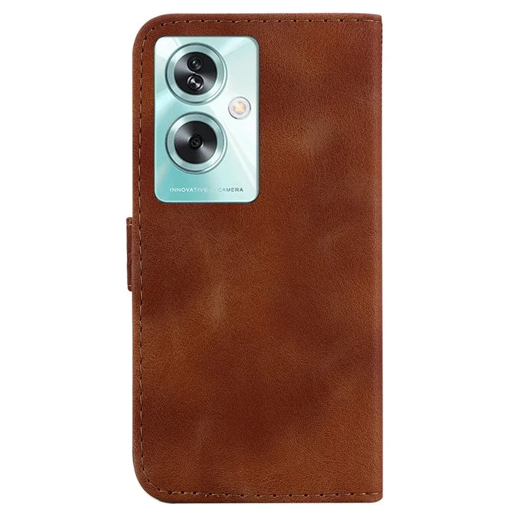 For Oppo A79 5G / A2 5G Case PU Leather Wallet Stand Imprinted Phone Protection Cover