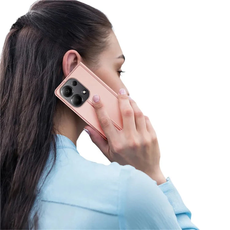 DUX DUCIS Skin Pro Series For Xiaomi Redmi Note 13 Pro 4G / Poco M6 Pro 4G Phone Case Card Slots PU Leather Cover