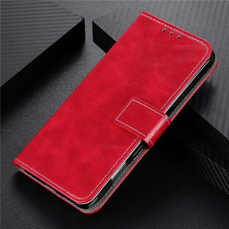 For Xiaomi Redmi Note 13 Pro 4G / Poco M6 Pro 4G Wallet Phone Case Retro Crazy Horse Texture PU Leather Cover