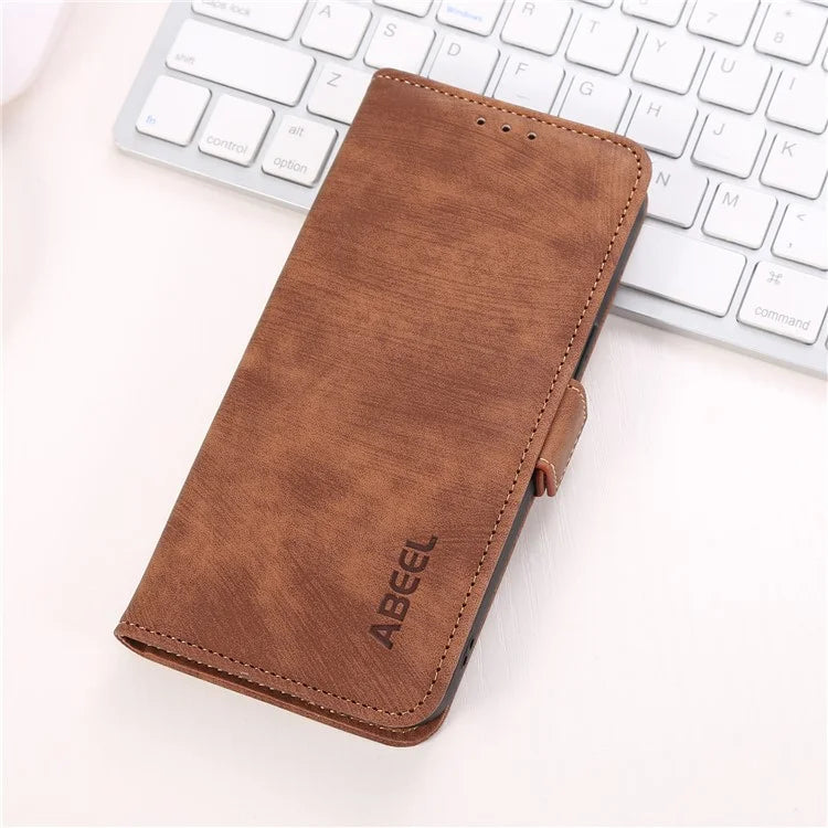 ABEEL For Xiaomi Redmi Note 13 4G Case Retro Texture Leather Cell Phone Cover with Wallet