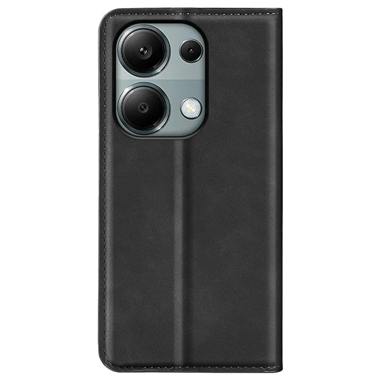 For Xiaomi Redmi Note 13 Pro 4G / Poco M6 Pro 4G Case Skin-Feel PU Leather Wallet Flip Phone Cover