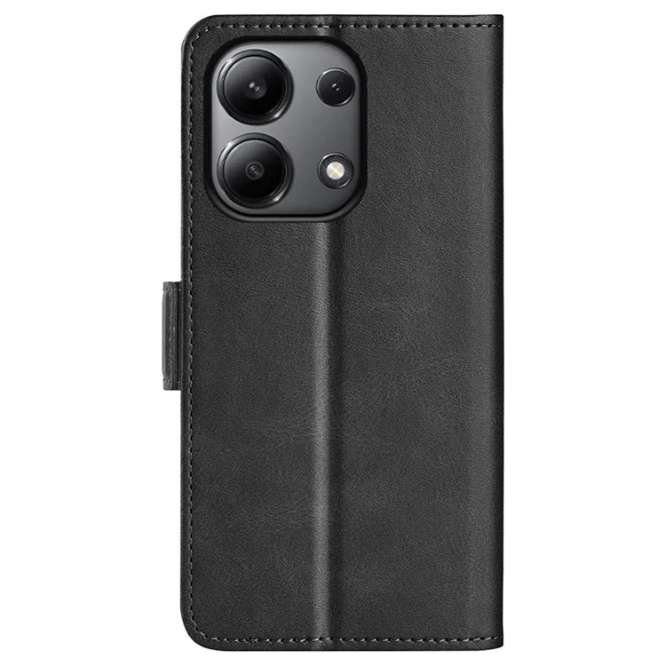 For Xiaomi Redmi Note 13 4G Cell Phone Case Dual Magnetic Clasp Leather Protective Cover
