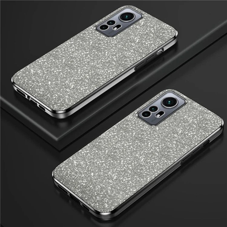 For Xiaomi 12 5G / 12X 5G / 12S 5G Cell Phone Case Astronaut Kickstand Glitter Scratch-proof Cover