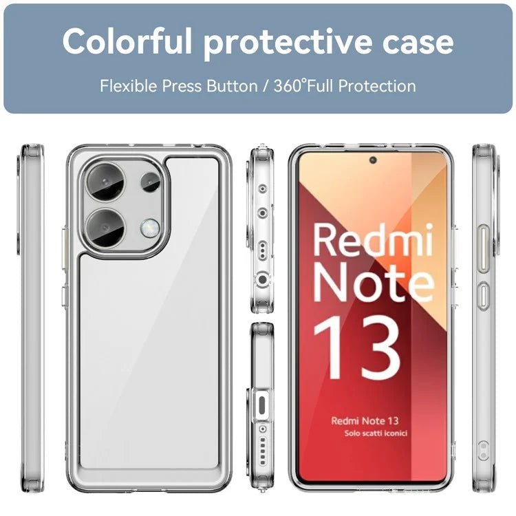 For Xiaomi Redmi Note 13 4G Case TPU + Acrylic Mobile Phone Protective Cover