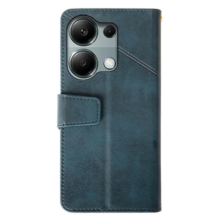 IDEWEI For Xiaomi Redmi Note 13 Pro 4G / Poco M6 Pro 4G Case Calf Texture Card Holder Phone Cover