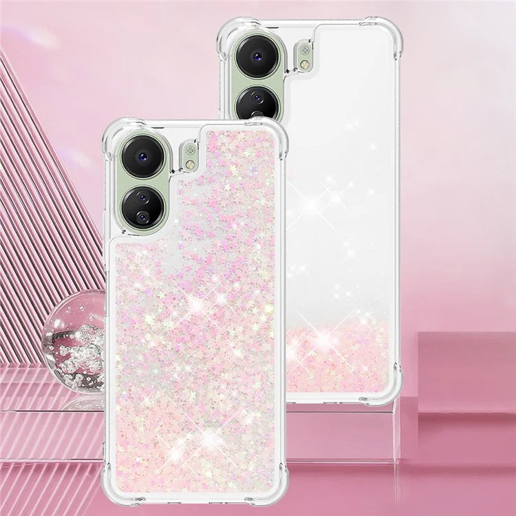 YB Quicksand Series-1 for Xiaomi Redmi 13C 4G / Poco C65 4G TPU Case Shiny Floating Phone Cover
