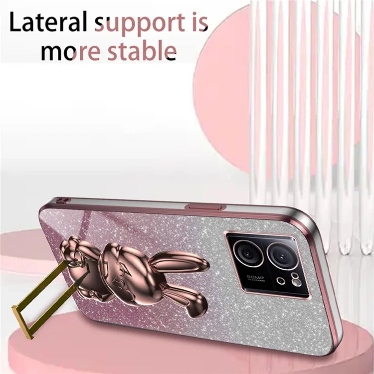 Case for Xiaomi 13T / Redmi K60 Ultra PC+TPU Lovely Rabbit Anti-scratch Phone Cover