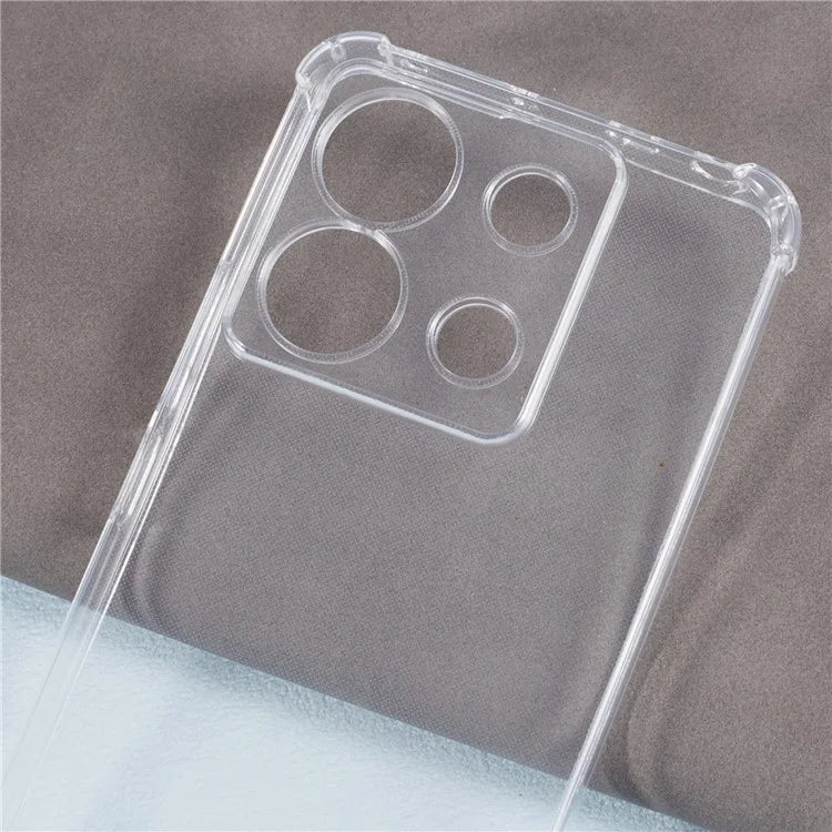 For Xiaomi Redmi Note 13 Pro 5G / Poco X6 5G TPU Case Corner Protection Phone Shell with Lanyard