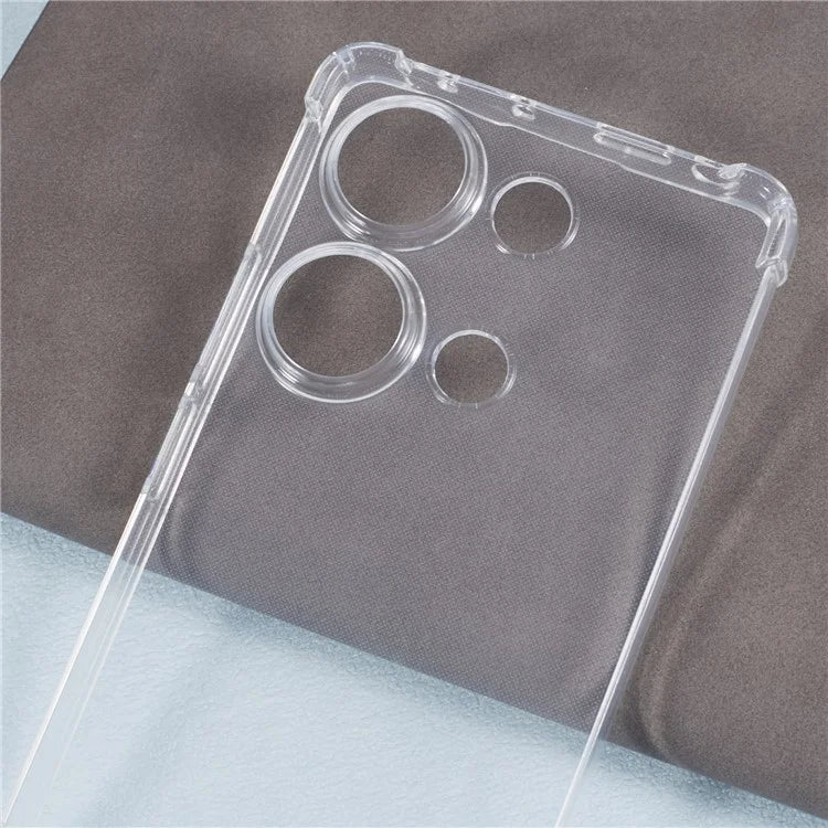 For Xiaomi Redmi Note 13 Pro 4G / Poco M6 Pro 4G Clear Case TPU Anti-scratch Phone Protective Cover