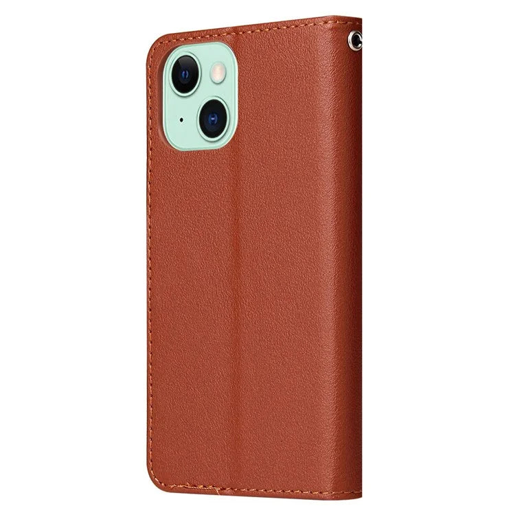 Cell Phone Case for iPhone 15 Wallet PU Leather Stand Mobile Phone Shell