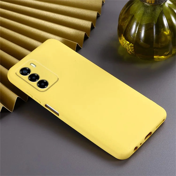 For ZTE Blade V40 Smart Case with Strap Liquid Silicone Anti-scratch Phone Cover