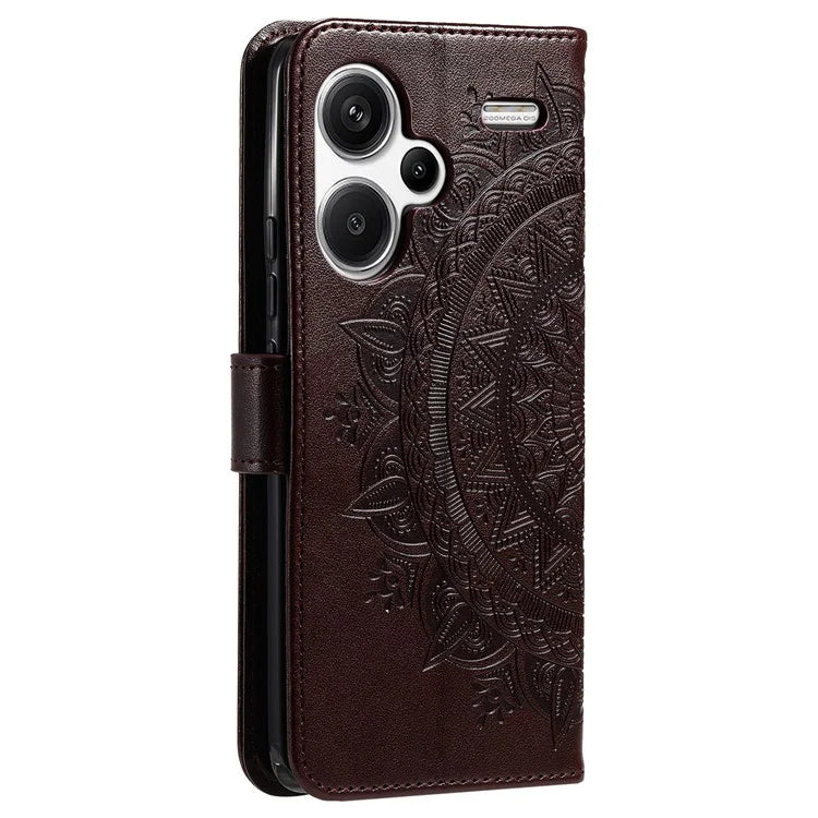 For Xiaomi Redmi Note 13 Pro+ 5G Case Mandala Flower Imprinted PU Leather Flip Cover