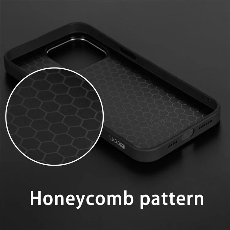 ICON For iPhone 13 / 14 TPU+PC Case Carbon Fiber Texture Phone Cover Compatible with MagSafe