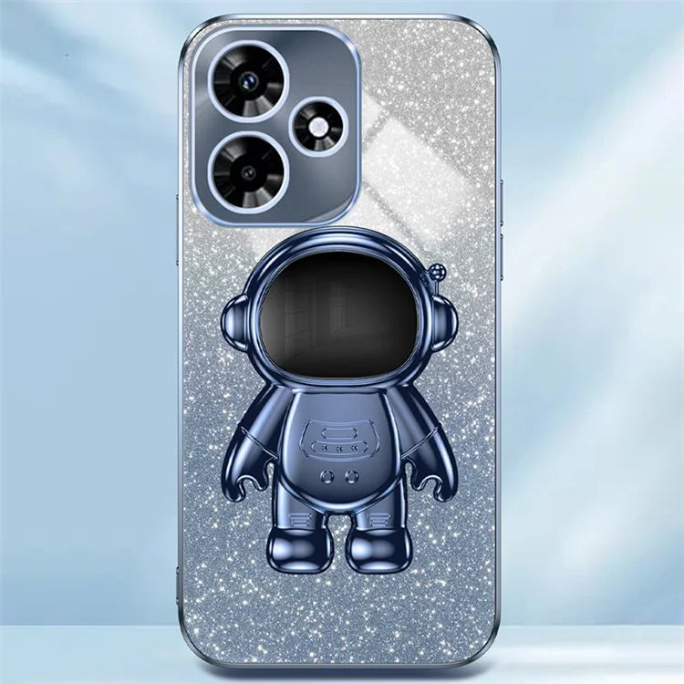For Transsion Infinix HOT 30 Play / Transsion Infinix HOT 30 Play NFC Case Glitter Powder Kickstand PC+TPU Phone Cover