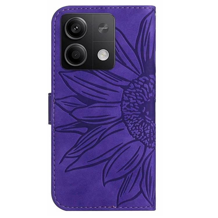 HT04 For Xiaomi Redmi Note 13 Pro 4G / Poco M6 Pro 4G Case Leather Phone Cover with Wrist Strap