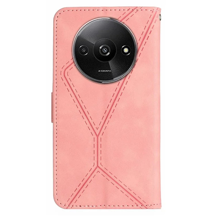 HT05 For Xiaomi Redmi A3 Wallet Phone Case PU Leather Folio Flip Cover