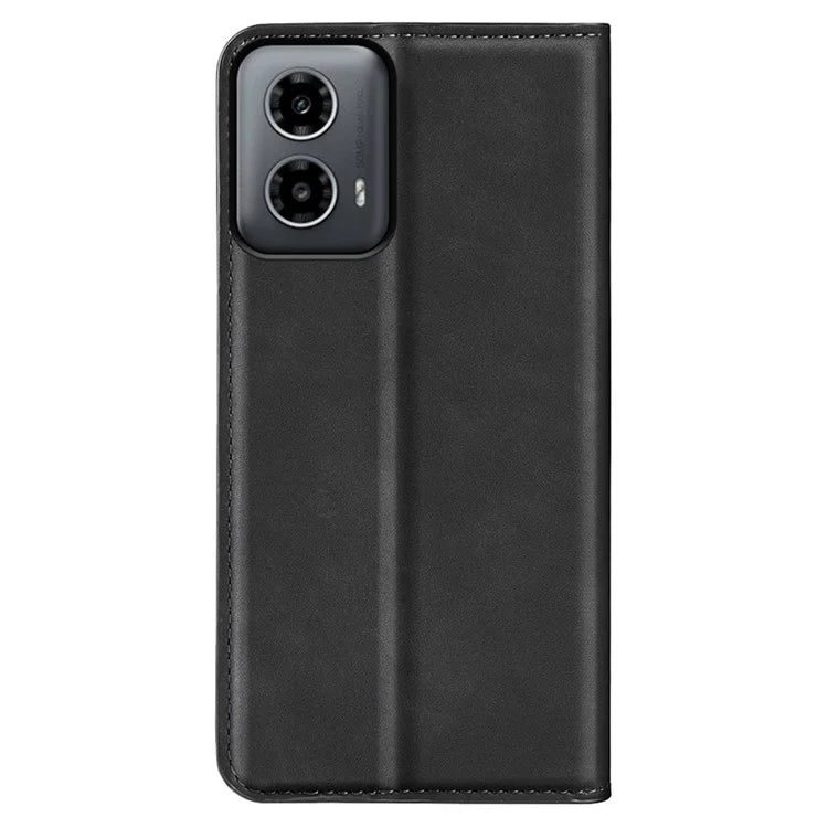 For Motorola Moto G34 5G Case PU Leather Stand View Magnetic Protect Phone Cover